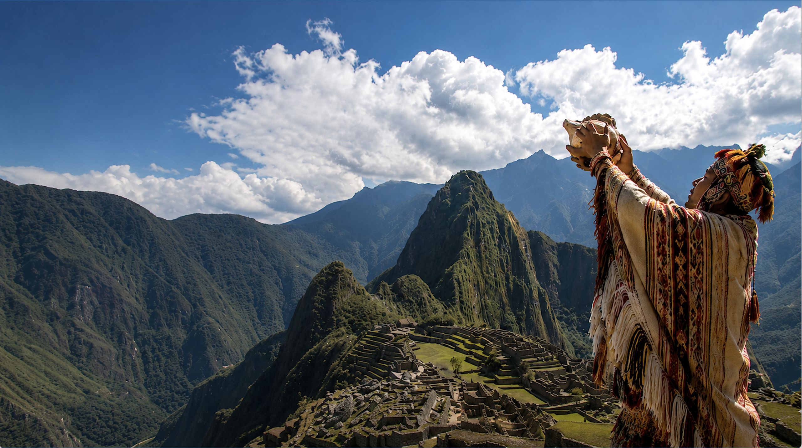 Andean mountain ceremonial landscape