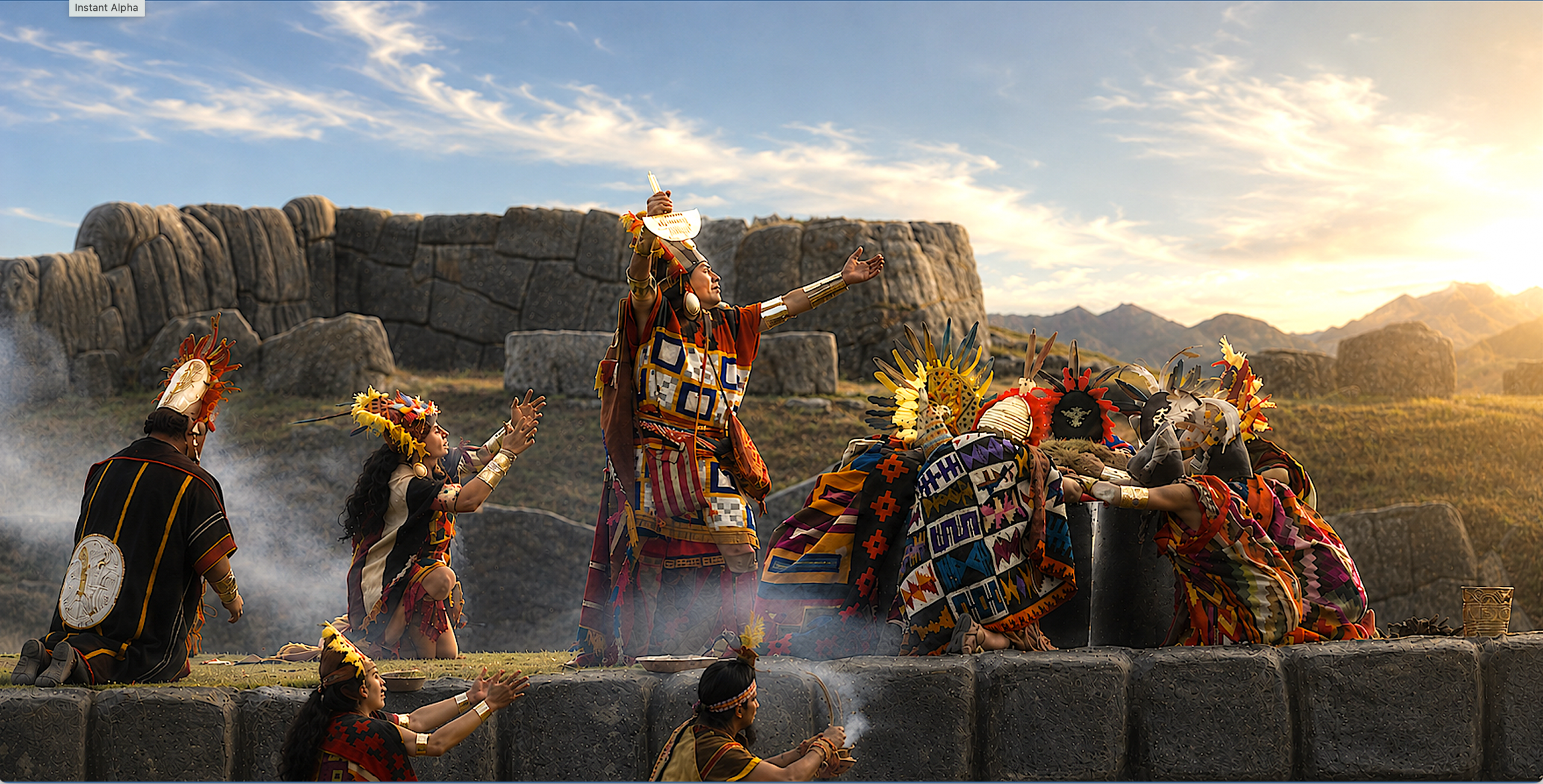 Andean ceremonial gathering